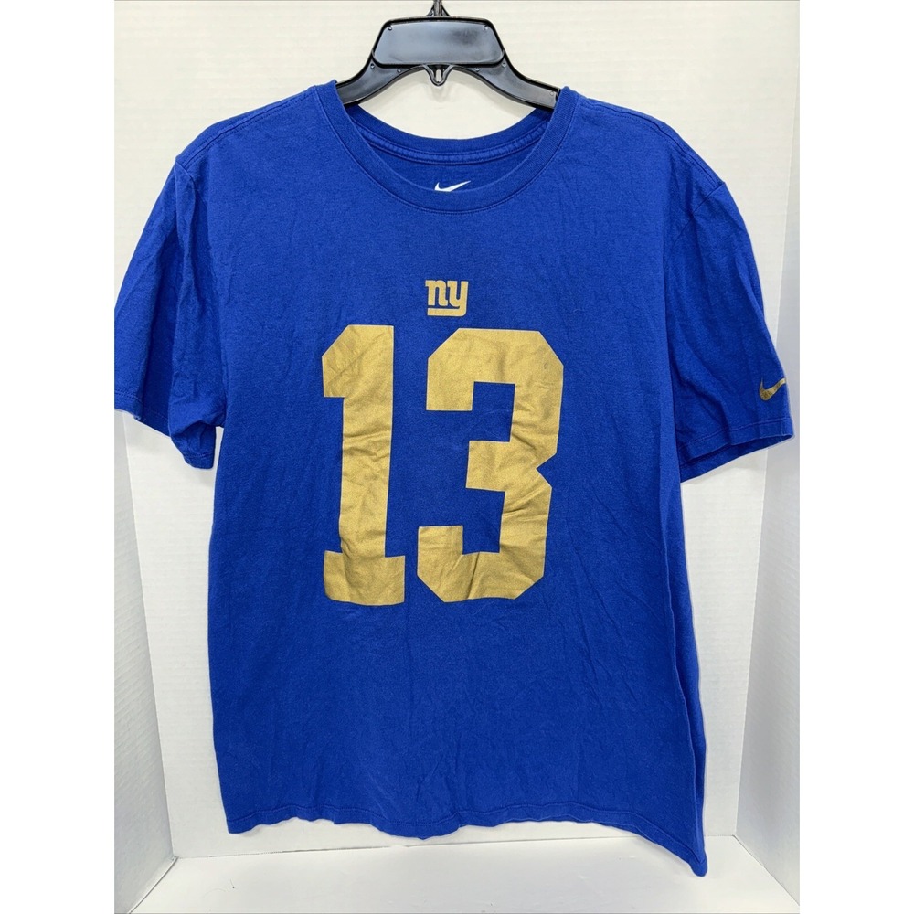 The Nike Tee Shirt Men's Size Large Blue Short Sleeve Beckham Jr Shirt